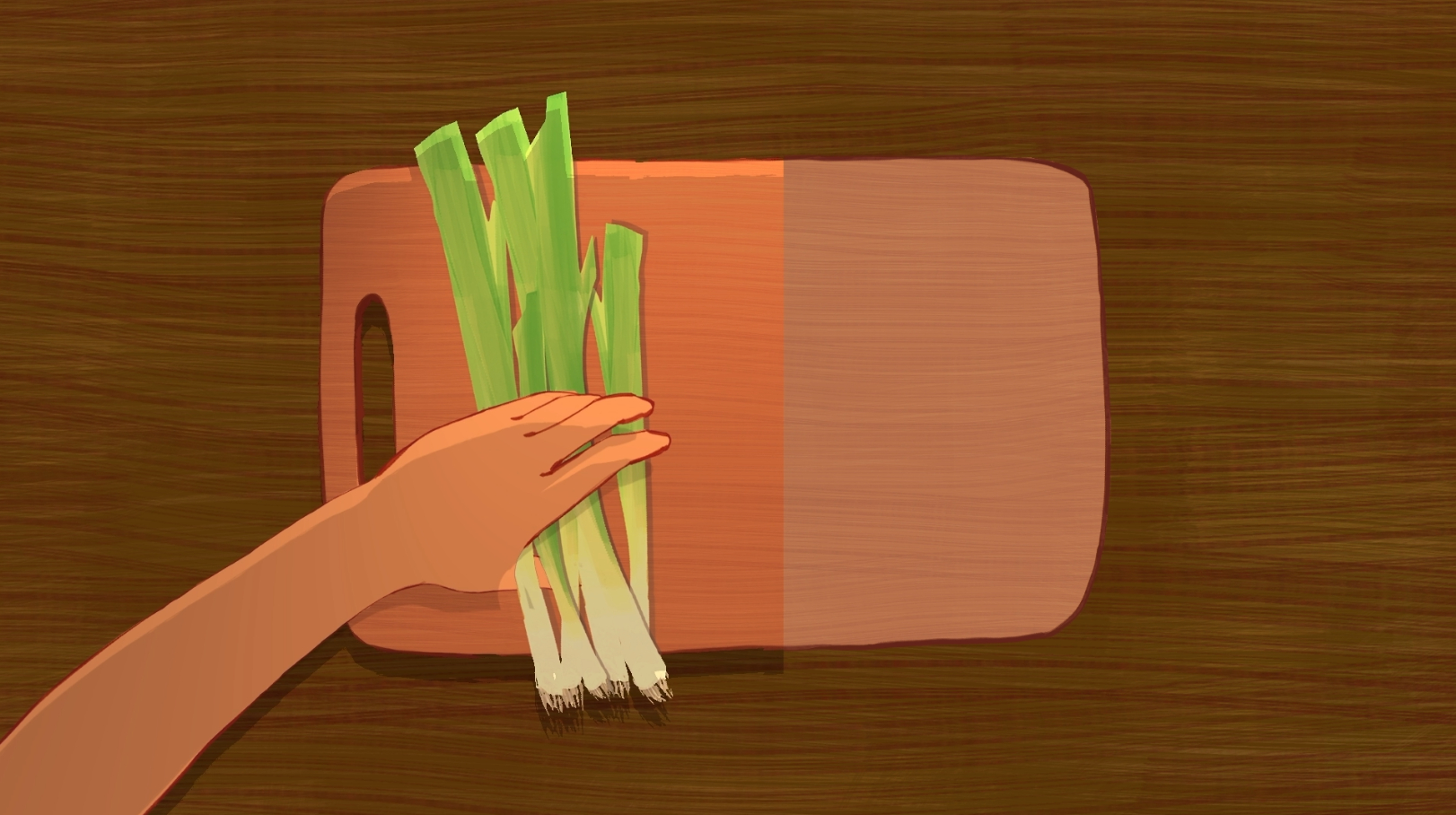 Cooking in the Kitchen (before & after Adobe AE)